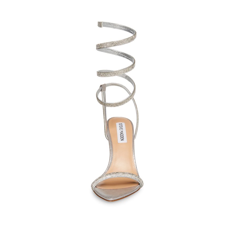 Silver Steve Madden Bali Women's Heels Sandals | PH 5789BUQ